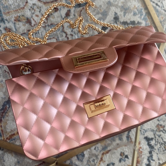 Beige nude handbag - Picture 4 of 5